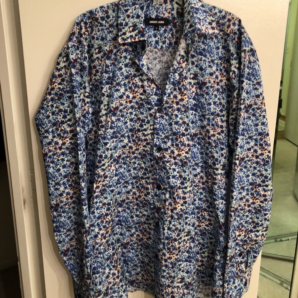 Never Worn Floral Light Linen Shirt